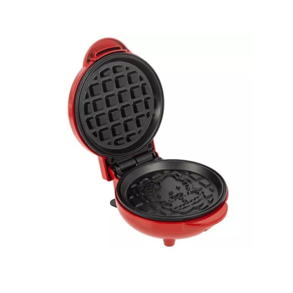 NEW Hello Kitty Waffle Maker Non Stick Plates Easy Cleanup Holiday Design - Picture 2 of 9